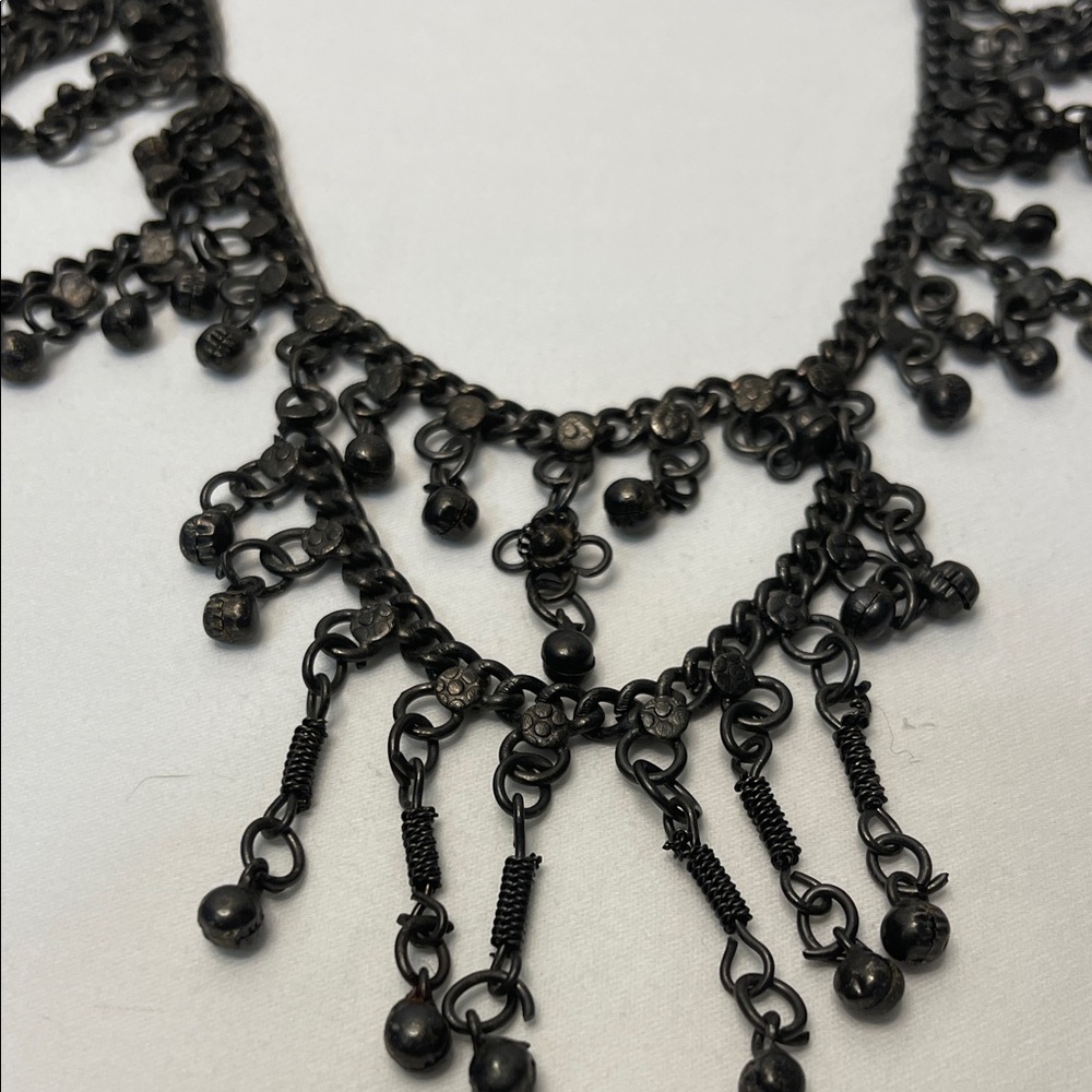Gunmetal Beaded Necklace - Picture 3 of 5